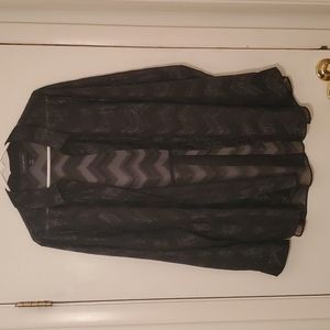 Sheer & shiny blouse